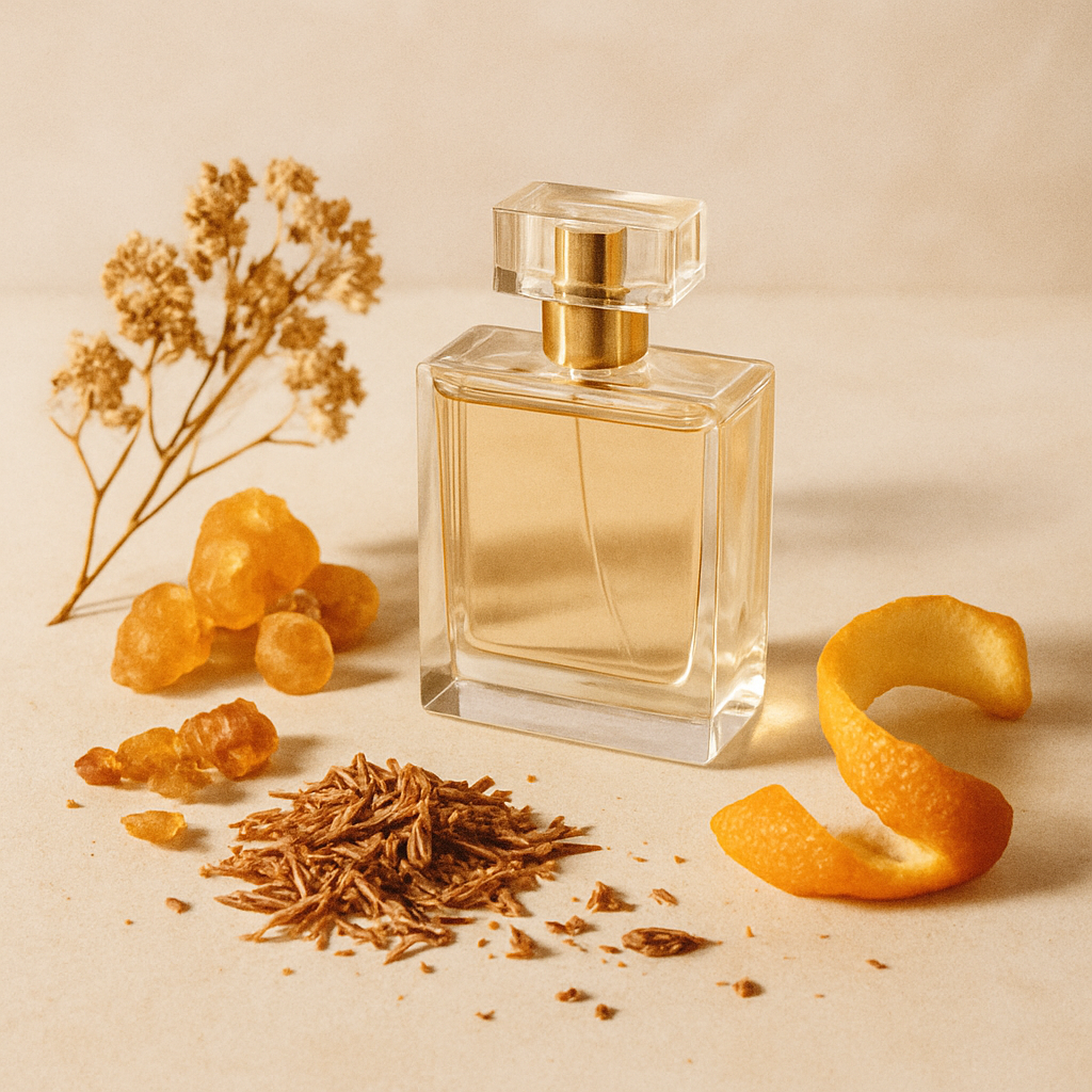 An assortment of luxury designer and niche fragrance bottles